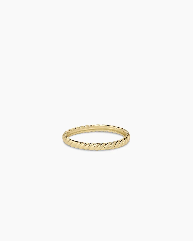 14k Gold Crew Helium Ring