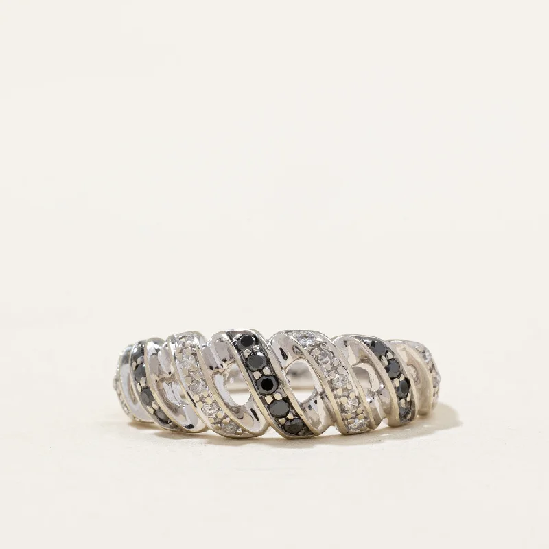 Black & White Diamond Ring | 0.20ctw | SZ 6.75 |