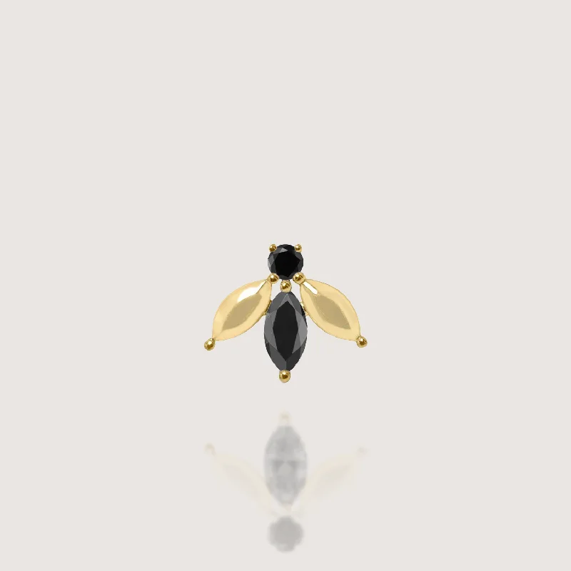 Pauline Félicité Earring With Black Diamonds