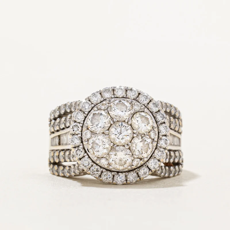 Diamond Cluster Ring | 4.02ctw | SZ 8.5 |