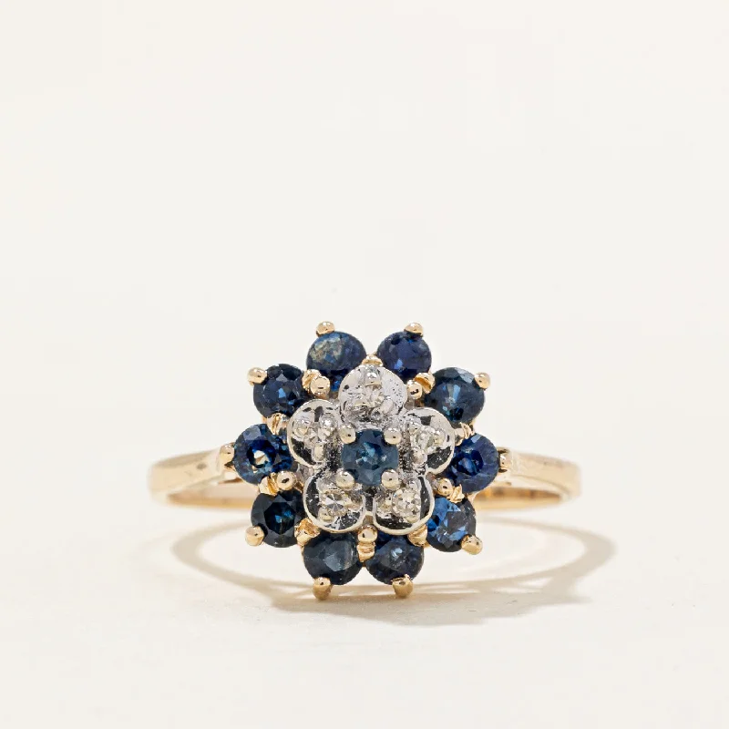 Sapphire & Diamond Cocktail Ring | 0.66ctw, 0.03ctw | SZ 7.5 |