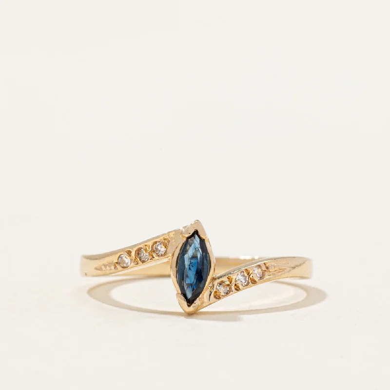 Sapphire & Diamond Ring | 0.17ct, 0.03ctw | SZ 6.5 |