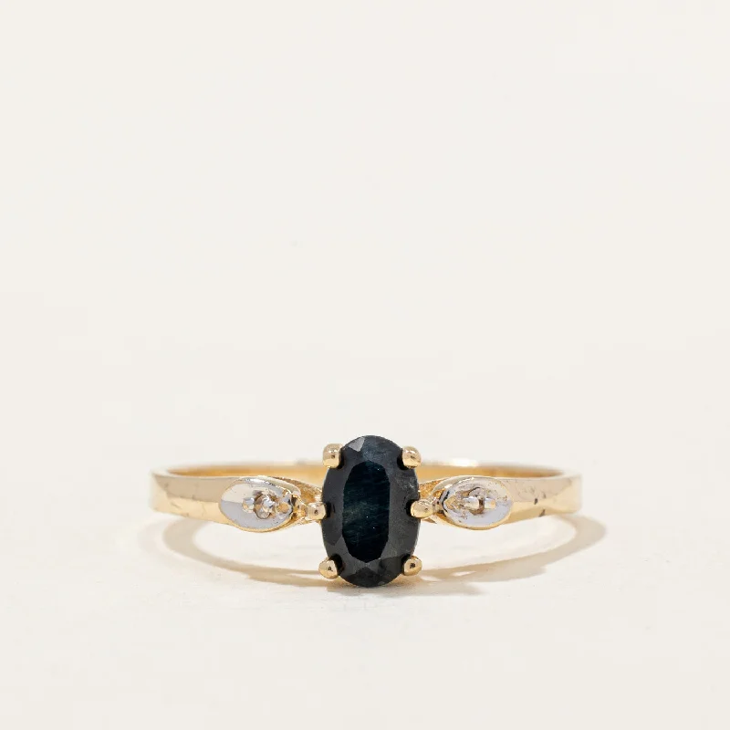 Sapphire & Diamond Ring | 0.40ct, 0.01ctw | SZ 6.5 |