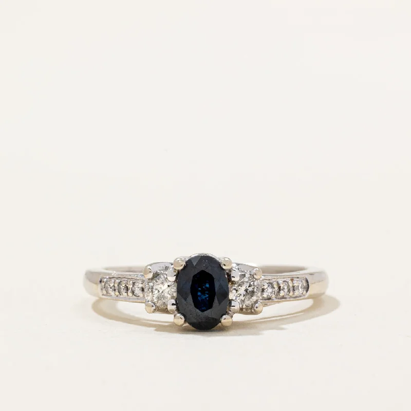 Sapphire & Diamond Ring | 0.70ct, 0.19ctw | SZ 6.5 |