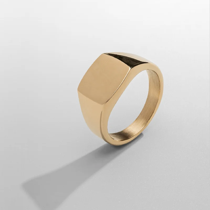 Square Signet Ring (Gold)