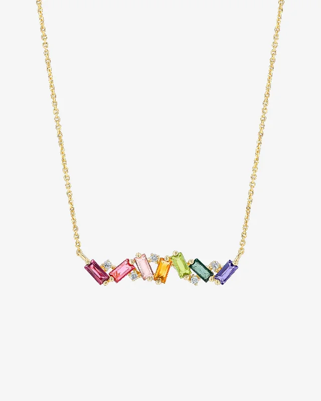 Amalfi Burst Rainbow Bar Pendant