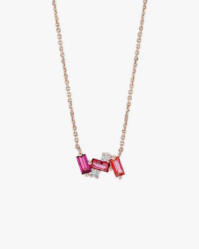 Amalfi Mini Burst Red Ombre Pendant