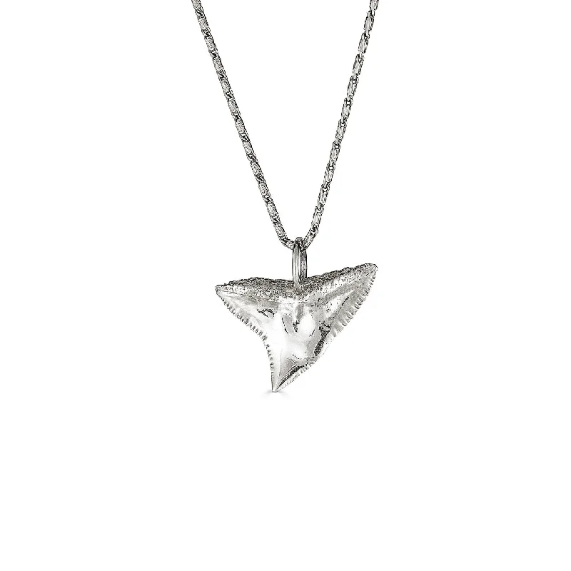 Bull Shark Necklace, Silver