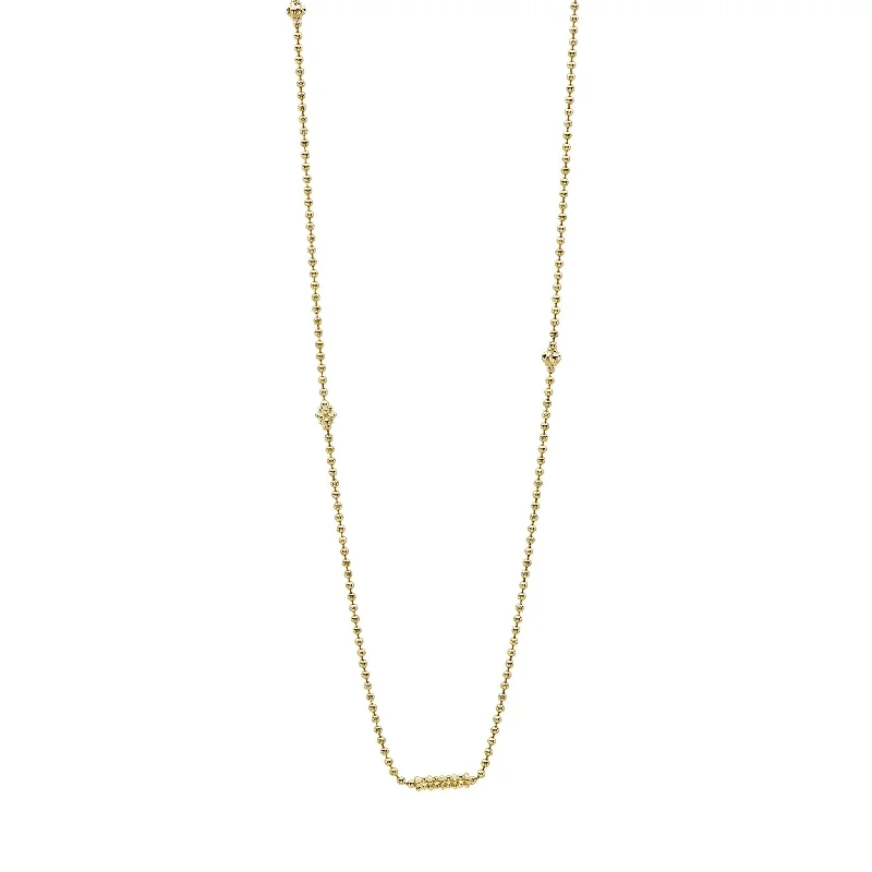 Caviar Gold 18K Gold Caviar Beaded Necklace