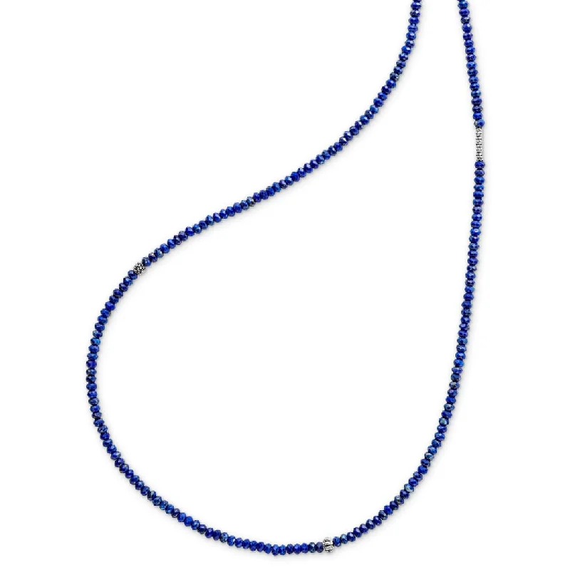 Caviar Icon Lapis Necklace