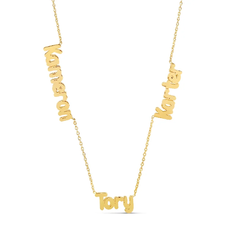 Custom Multiple Names Necklace