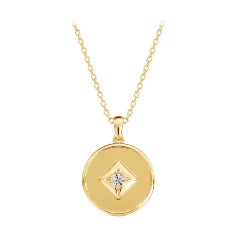 De Beers Forevermark 18k Yellow Gold Icon Medallion (0.09ctw)