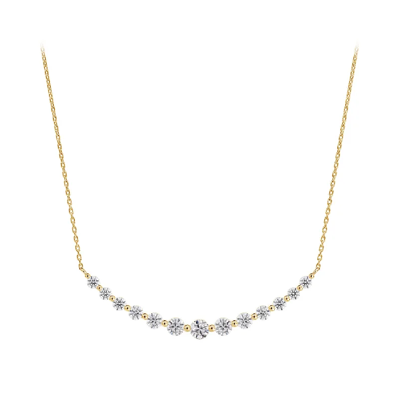 De Beers Forevermark Graduated Diamond Smile Necklace