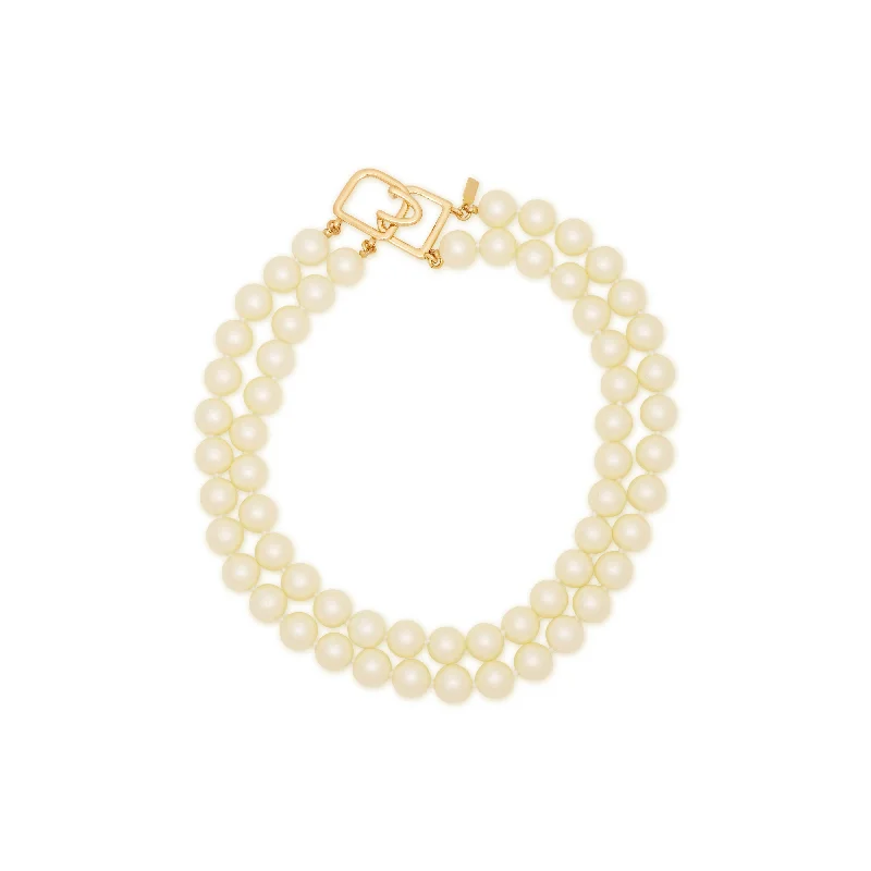 Double Row Pearl Necklace