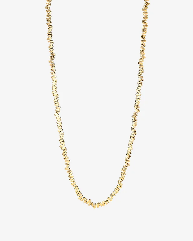 Golden 36" Inch Tennis Necklace