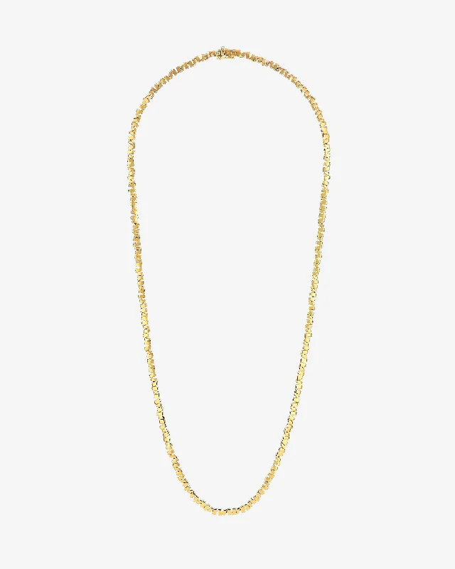 Golden Mini Tennis Necklace