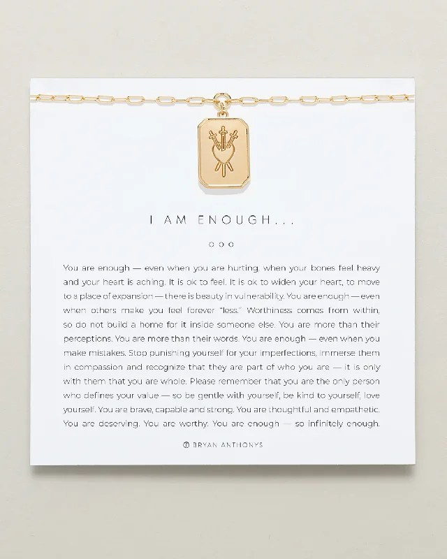 I Am Enough Statement Necklace