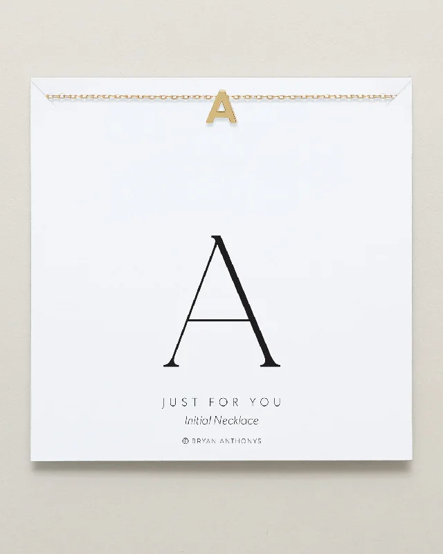 Just For You Initial Necklace — A