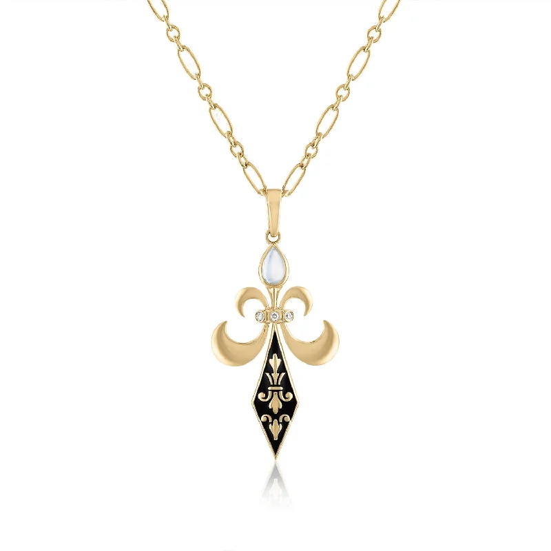 LILY FLEUR DE LIS SWORD PENDANT