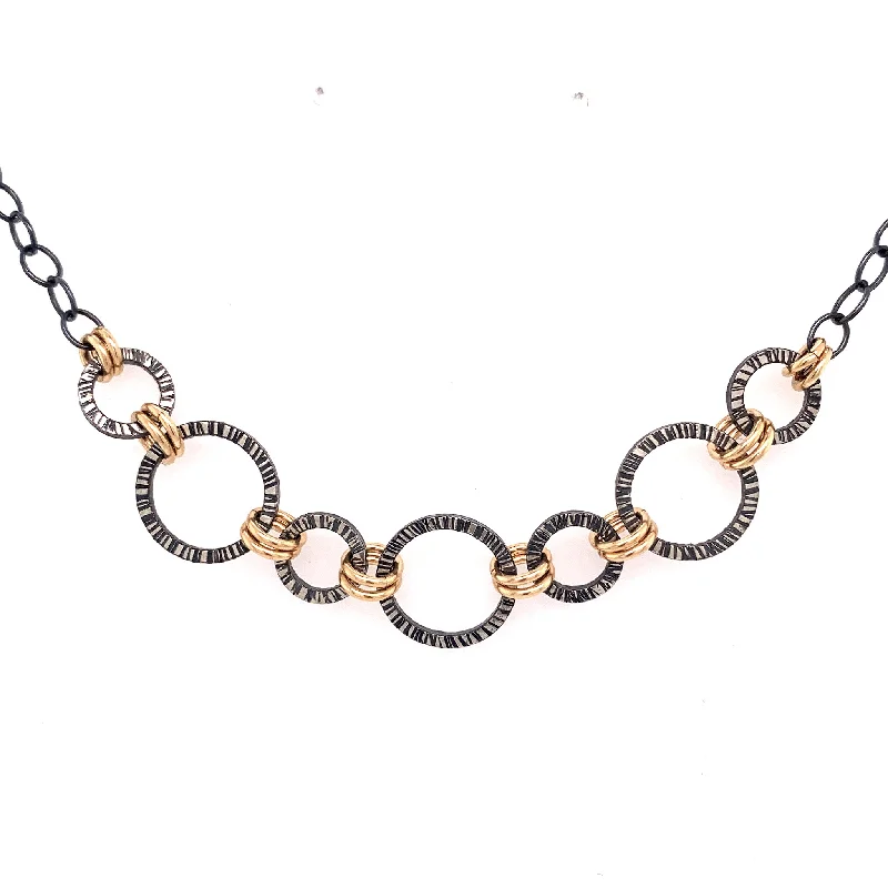 Lined Linked Connections Necklace (N1713)