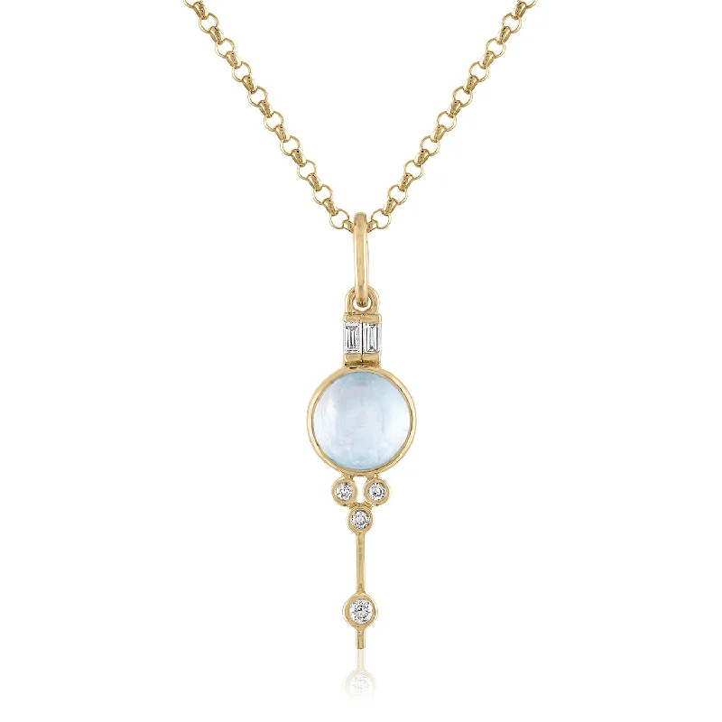 LUNA LINEAR MOONSTONE PENDANT