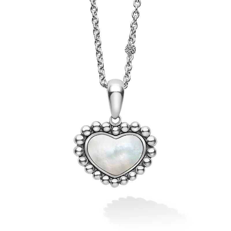 Maya Mother of Pearl Heart Necklace