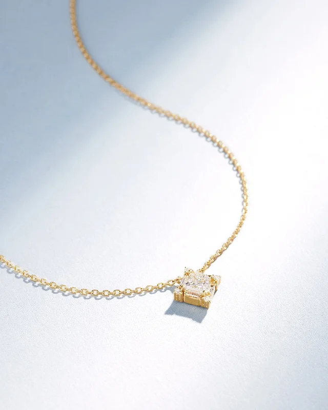 Princess Midi Diamond Pendant