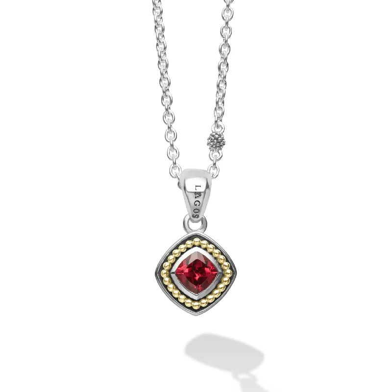 Rittenhouse Rhodolite Garnet Pendant Necklace