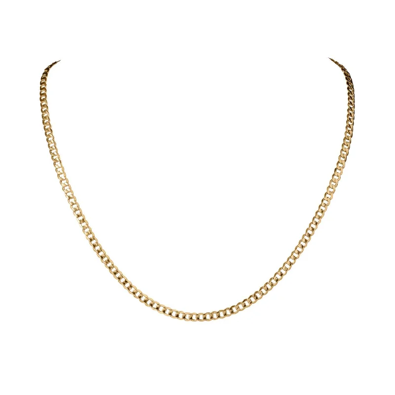 Tesoro Vero Gold Curb Necklace