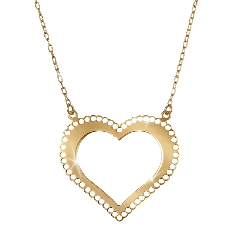 Tesoro Vero Golden Heart Necklace