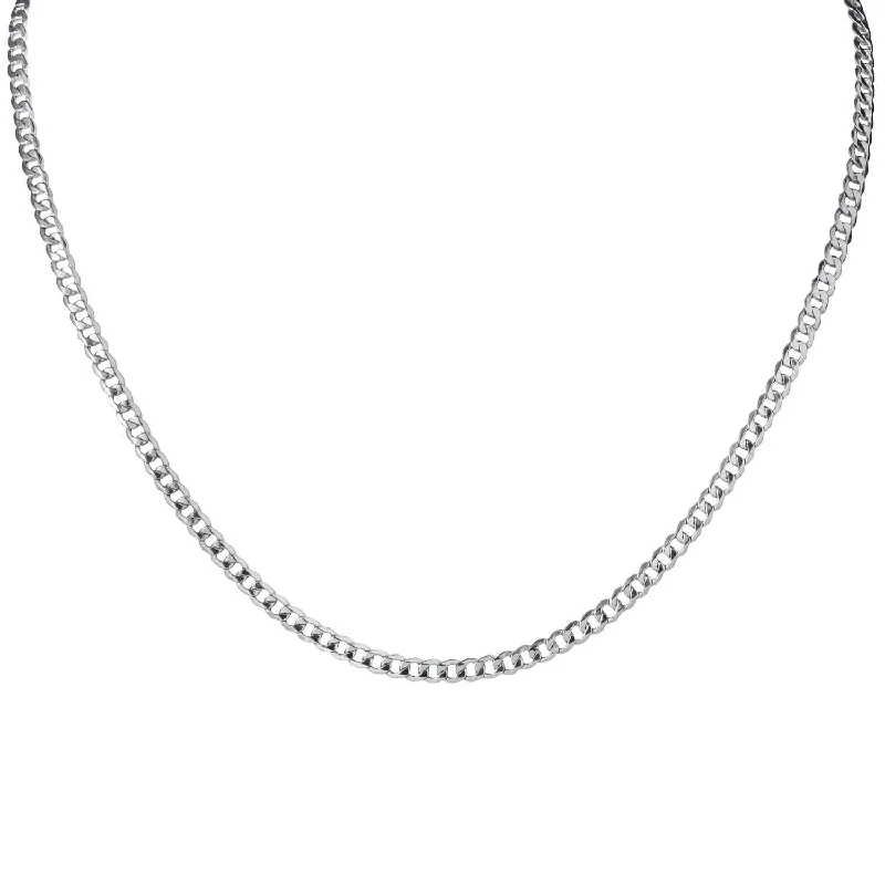 Tesoro Vero Silver Curb Necklace