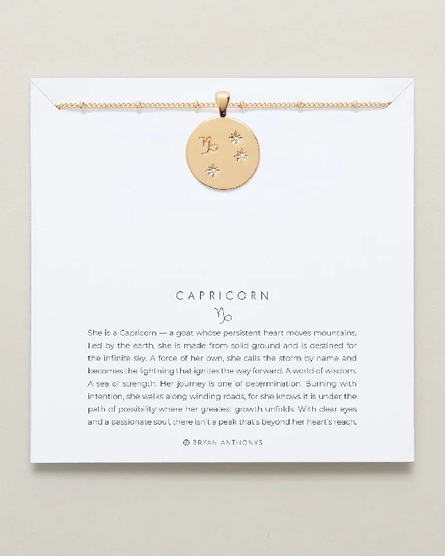 Capricorn — Zodiac Necklace