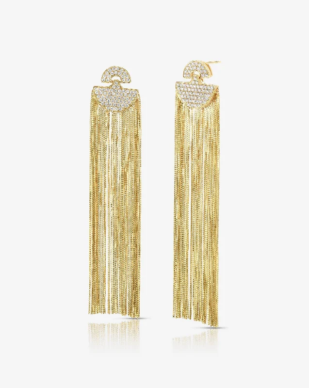 Art Deco Waterfall Earrings