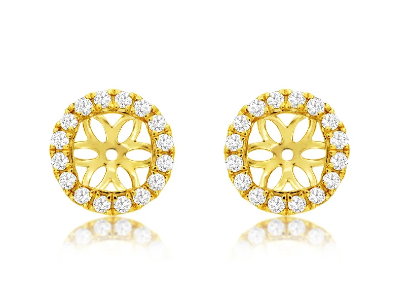 Bremer Jewelry Round Jacket Diamond Earrings in 14K Yellow Gold (0.45ctw)