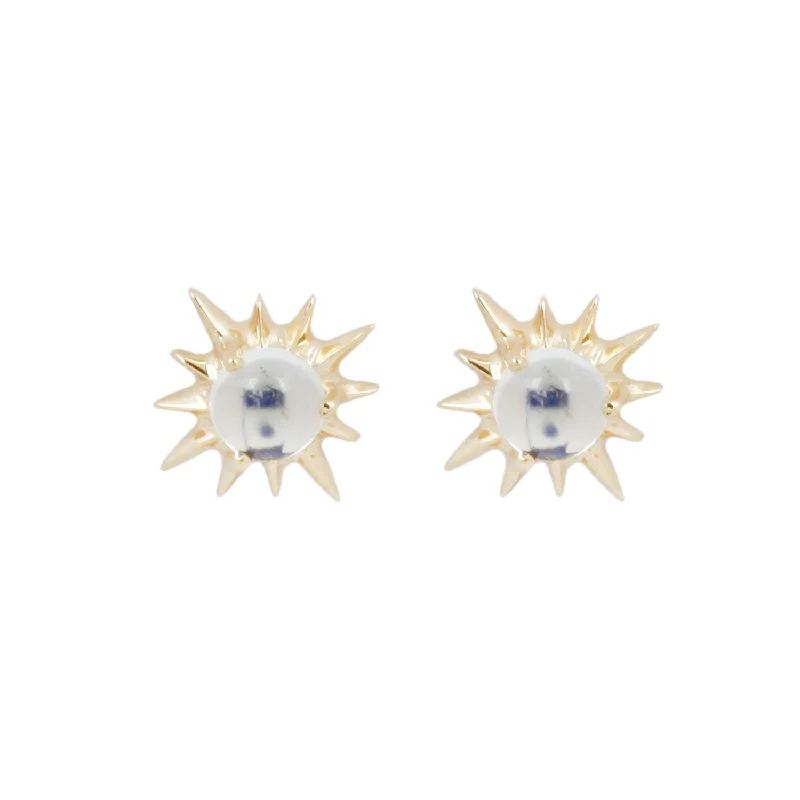 Sun Moonstone Earrings