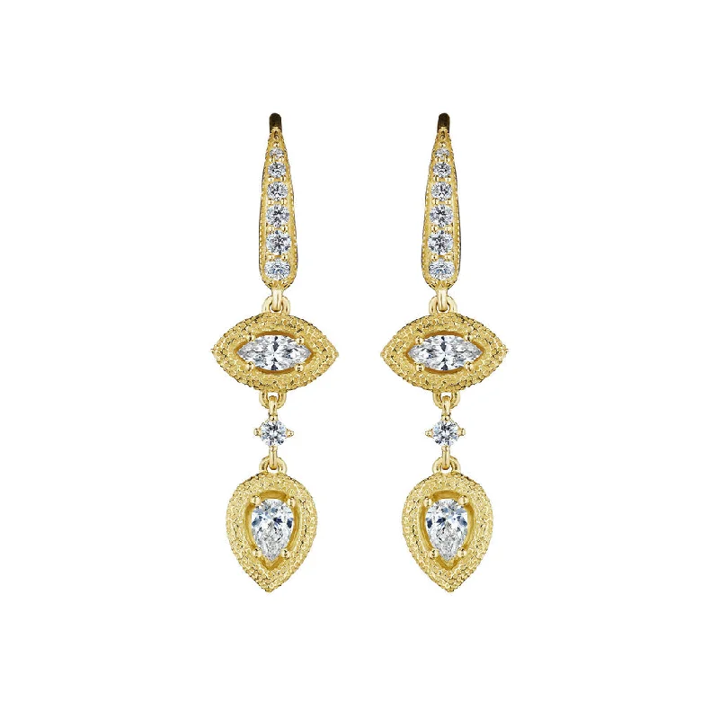 Diamond Drop Earrings