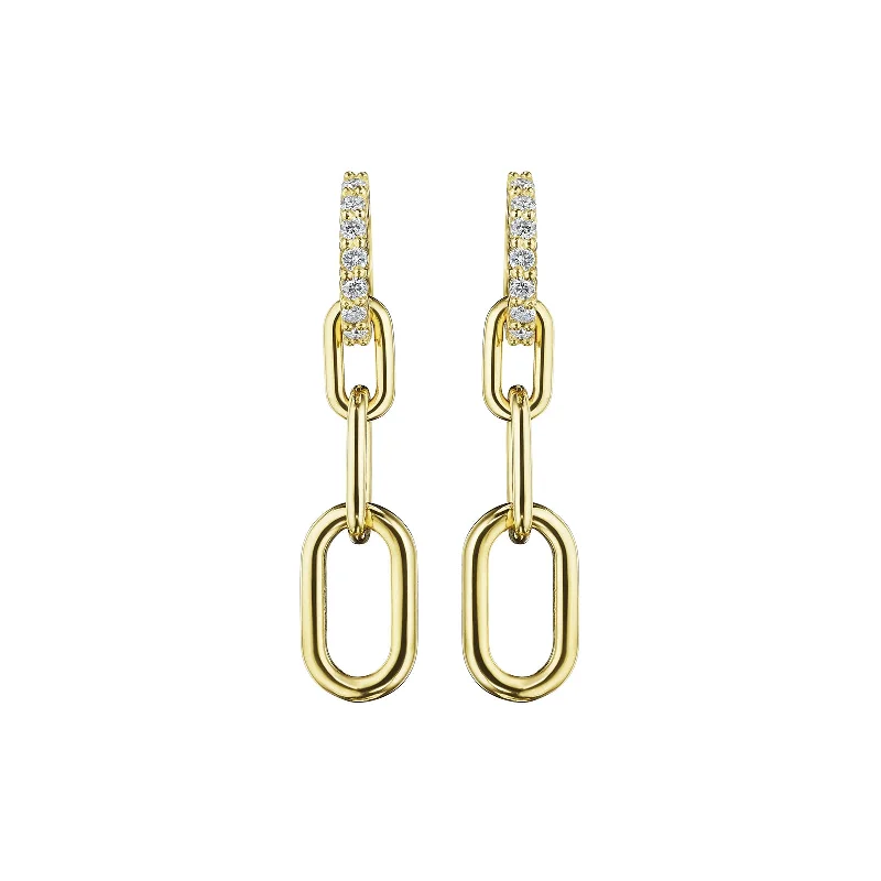 Diamond Link Earrings