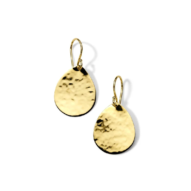 Large Classico Crinkle Teardrop Earrings