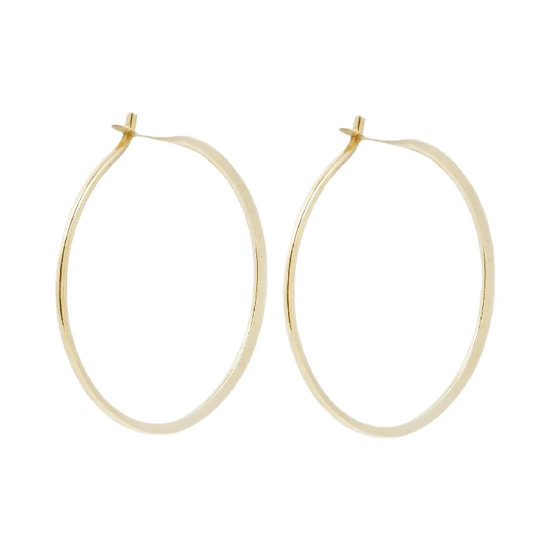 Gold Round Hoops