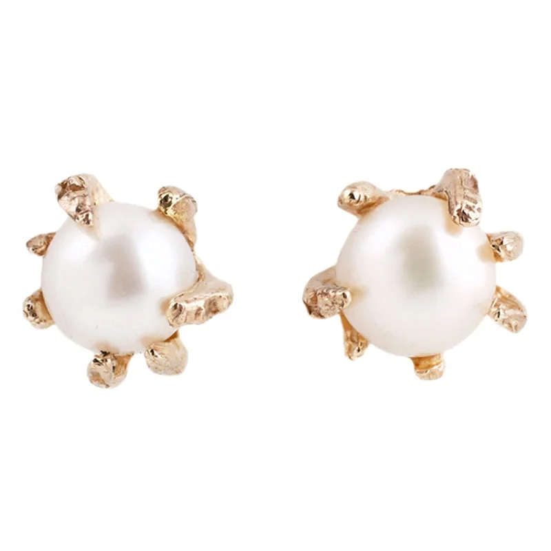 White Pearl Studs