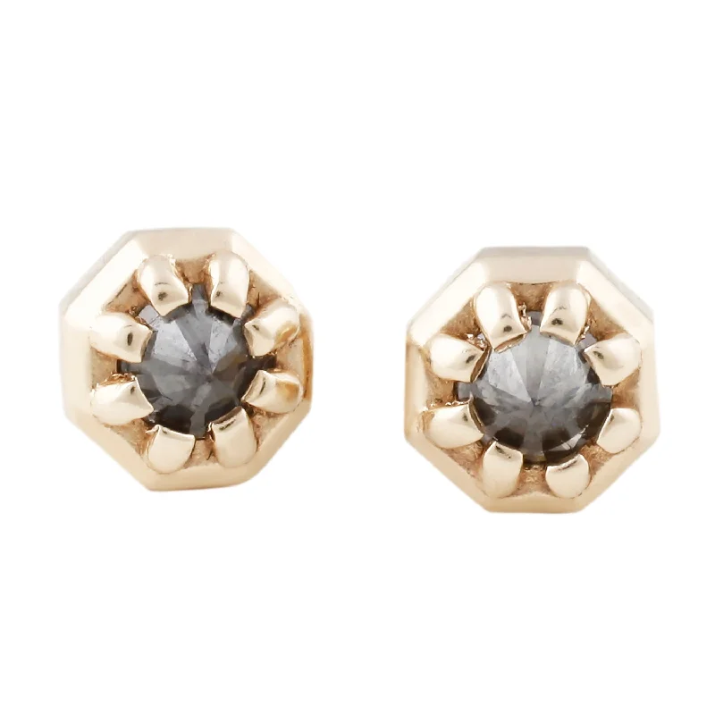 Tiny Point Up Diamond Studs