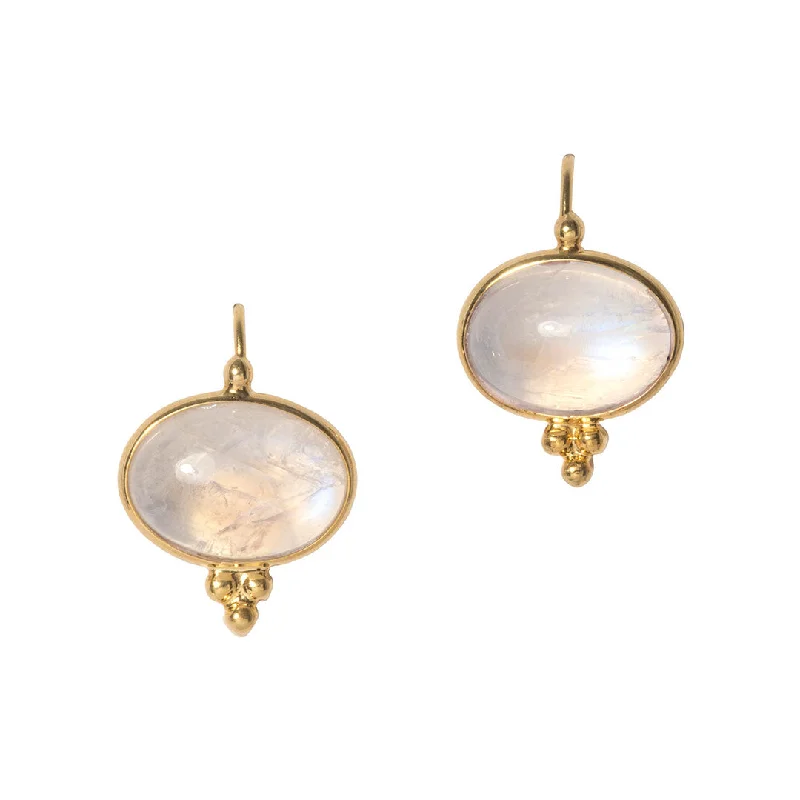 Mazza Moonstone 14K Yellow Gold Capri Earrings