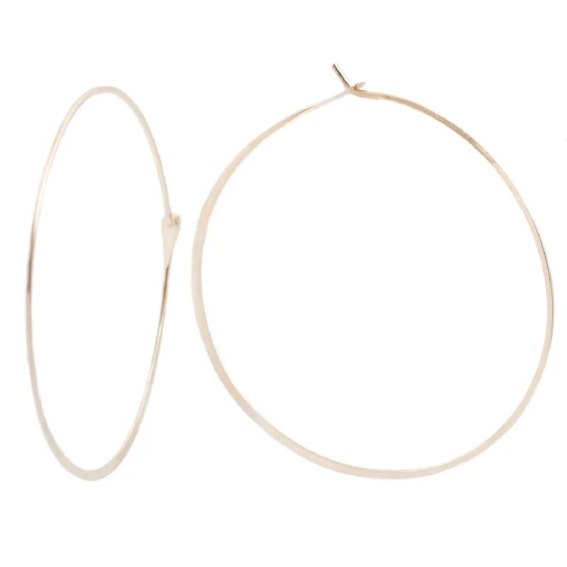 Yellow Gold Large Hoops