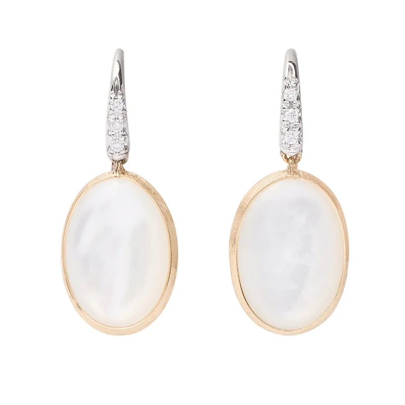 Siviglia Mother of Pearl & Diamond Drop Earrings