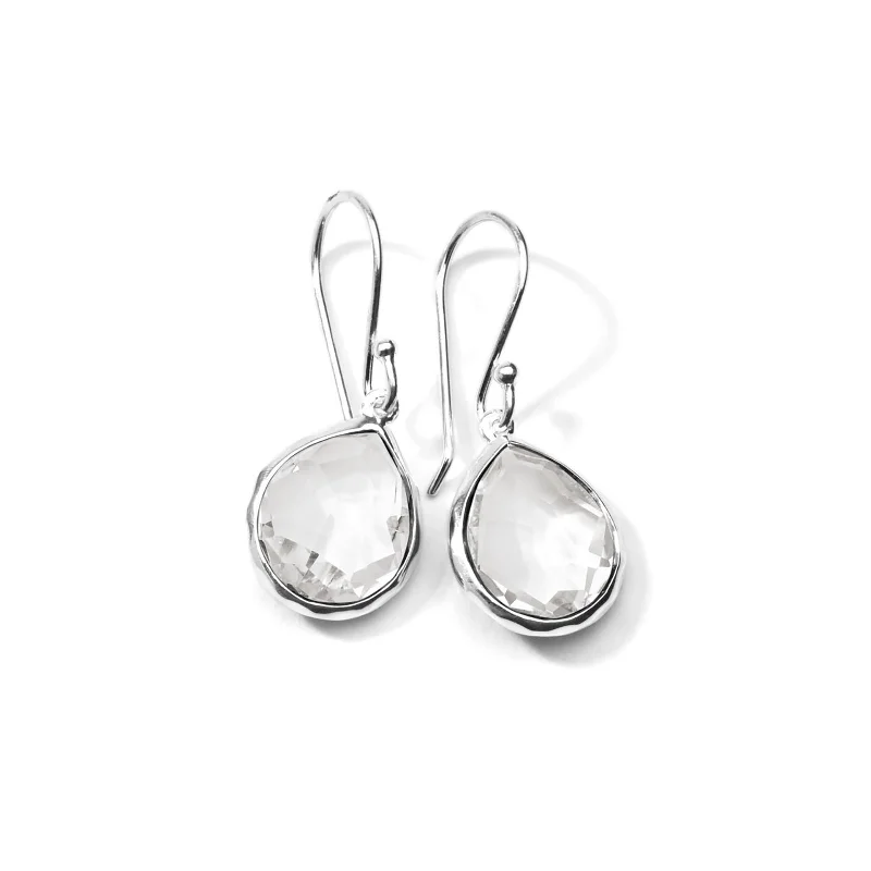 Rock Candy Mini Teardrop Earrings in Sterling Silver