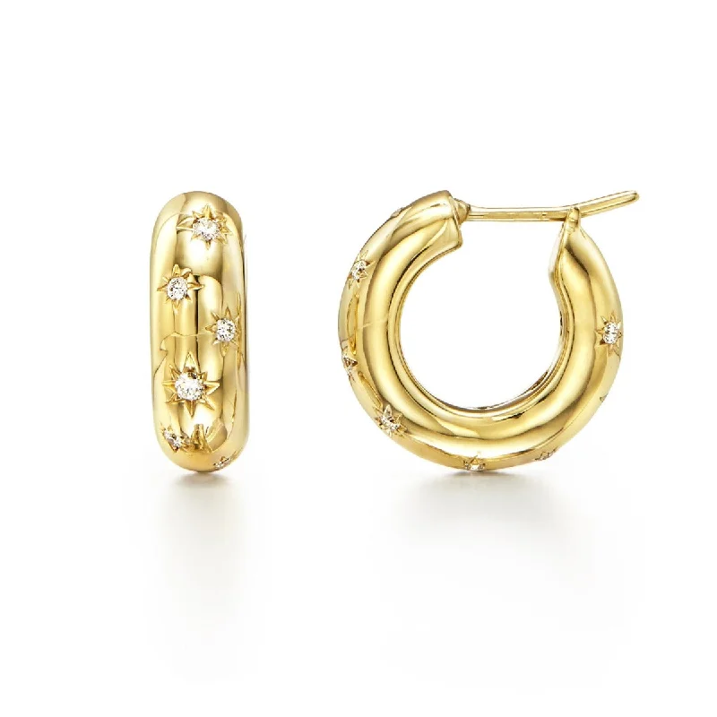 Temple St. Clair Cosmos Hoop Earrings