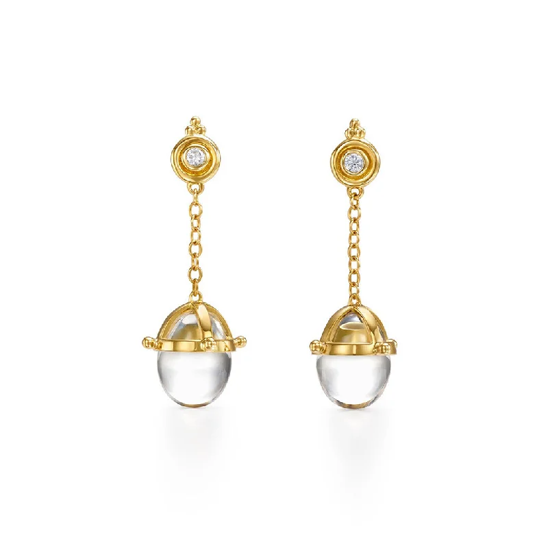 Temple St. Clair Diamond Amulet Drop Earrings