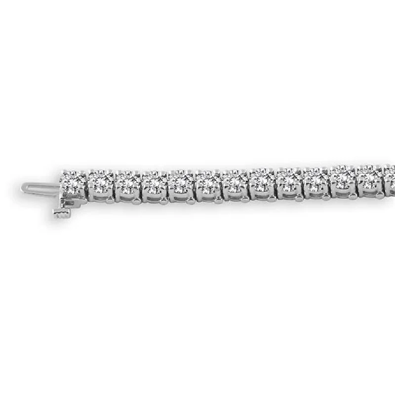 14K White Gold Diamond Tennis Bracelet