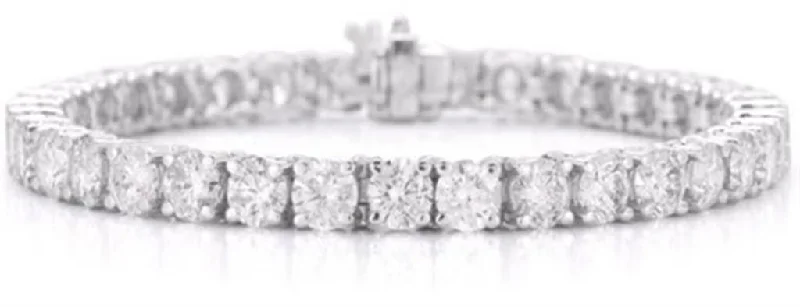 14K White Gold Diamond Tennis Bracelet