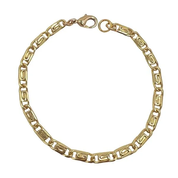 18kt Gold Fill 'Fancy Link' Bracelet (BG4088)